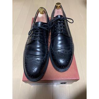 【美品】Berwick バーウィック 革靴  ウイングチップ　外羽根　ブラック(ドレス/ビジネス)