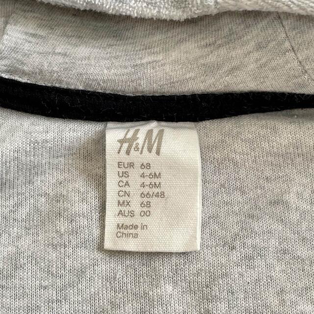 H&M(エイチアンドエム)のあらうんど様専用◾️H&Mエイチアンドエム ペンギンパーカー 70 パイル クマ キッズ/ベビー/マタニティのベビー服(~85cm)(トレーナー)の商品写真