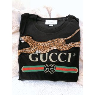 グッチ(Gucci)のGUCCI レオパード刺繍　ヒョウ　Tシャツ(Tシャツ(半袖/袖なし))