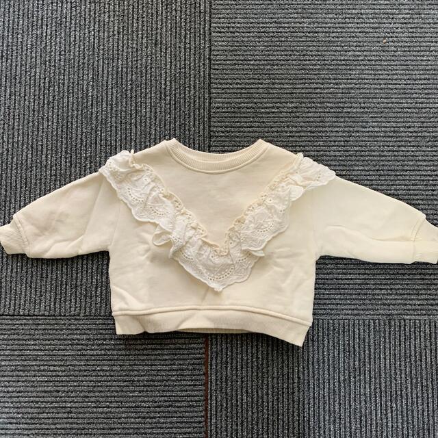 ZARA KIDS(ザラキッズ)のZARA フリルトップス キッズ/ベビー/マタニティのベビー服(~85cm)(トレーナー)の商品写真