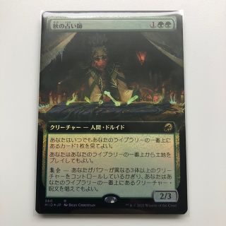 マジックザギャザリング(マジック：ザ・ギャザリング)のMTG 秋の占い師　拡張アート　FOIL(シングルカード)