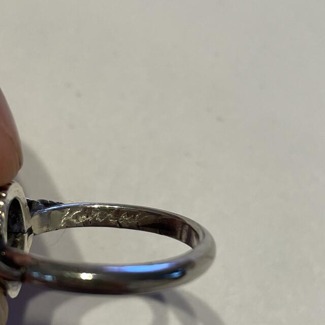ラブラドライトのシルバー手作りリング レディースのアクセサリー(リング(指輪))の商品写真