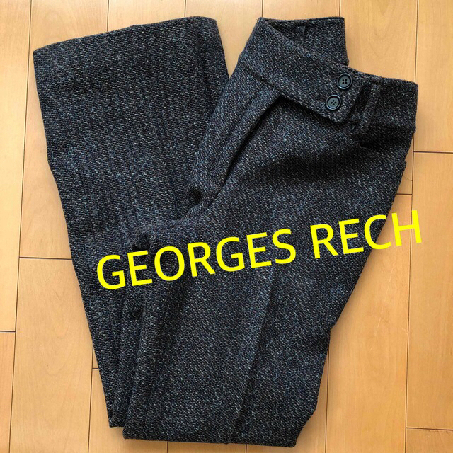 期間限定価格！GEORGES RECH   ツイード　スラックス　ウール混ジョルジュレッシュ