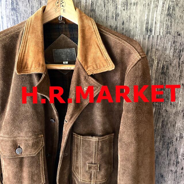 【H.R.MARKET】OUTER WEAR レザージャケット L ブラウン | フリマアプリ ラクマ