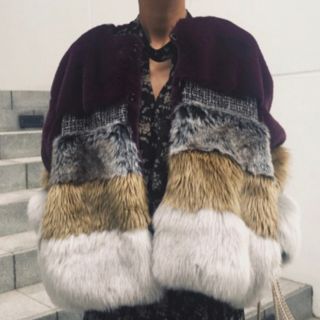 アメリヴィンテージ(Ameri VINTAGE)のAMERI  MIXTURE FUR BLOUSON(毛皮/ファーコート)