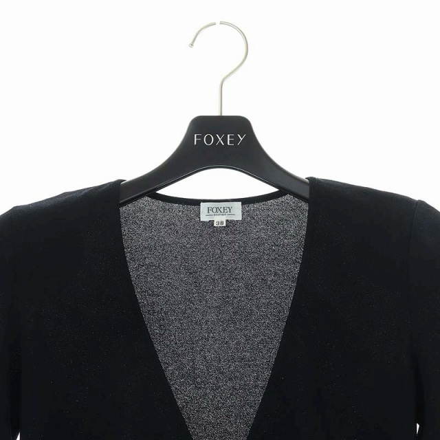 フォクシーブティック  FOXEY BOUTIQUE カーディガン 38 黒