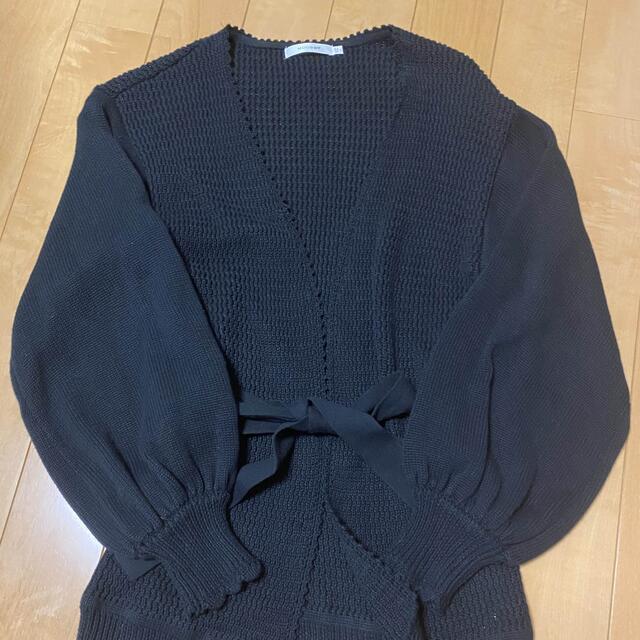 moussy(マウジー)のmoussy TRIM END KNIT CARDIGAN レディースのトップス(カーディガン)の商品写真