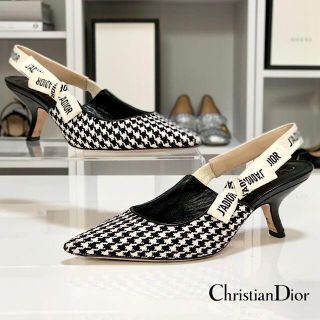 クリスチャンディオール(Christian Dior)の3327 クリスチャンディオール j'adior パンプス 千鳥格子柄(ハイヒール/パンプス)