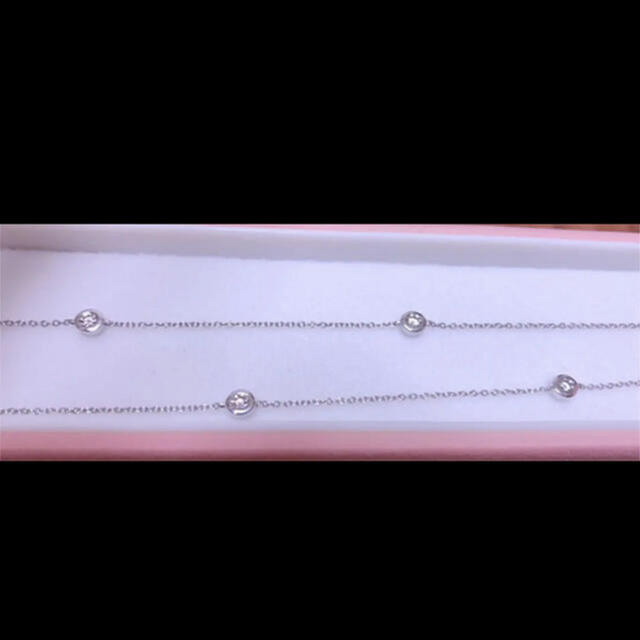 エステール 0.35ct.ダイヤモンド ステーションネックレス