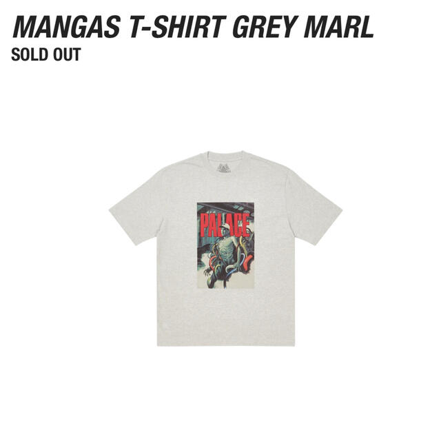 Supreme(シュプリーム)のPalace Skateboards Mangas Mサイズ　GREYMARL メンズのトップス(Tシャツ/カットソー(半袖/袖なし))の商品写真