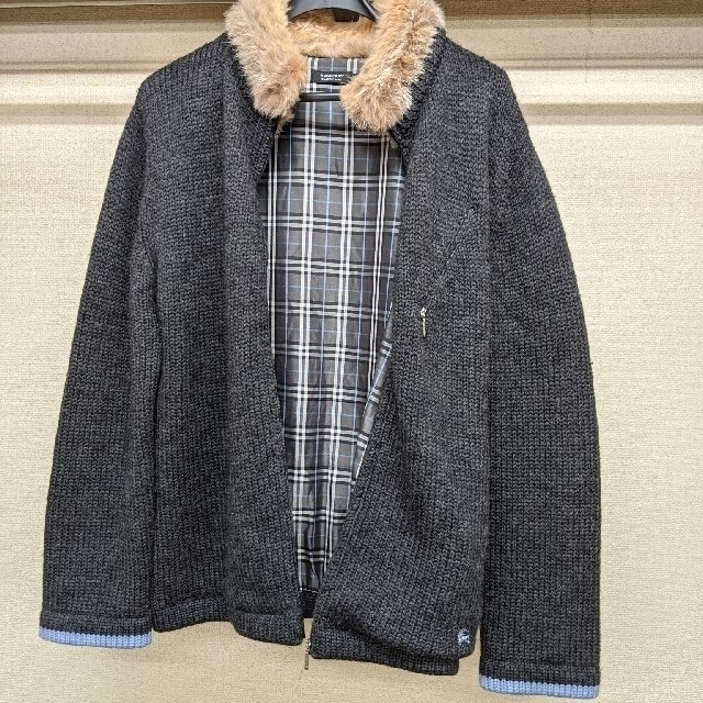 BURBERRY(バーバリー)の大幅値下げ。バーバーリージップ、ウールセーター。３。美品。 メンズのトップス(ニット/セーター)の商品写真