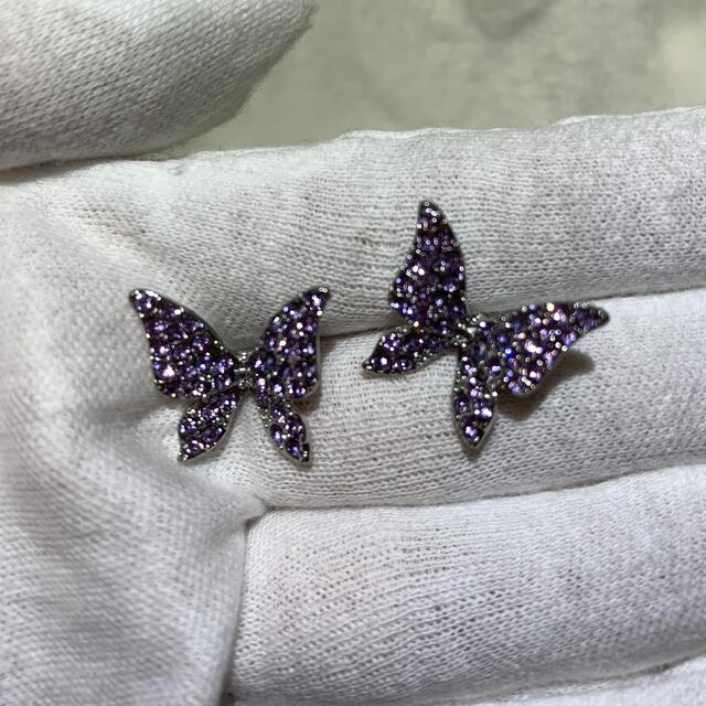 🦋パープル　pierce🦋 レディースのアクセサリー(ピアス)の商品写真