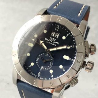 GLYCINE - 【新品】GLYCINE AIRMAN グリシン エアマン ブルー メンズ