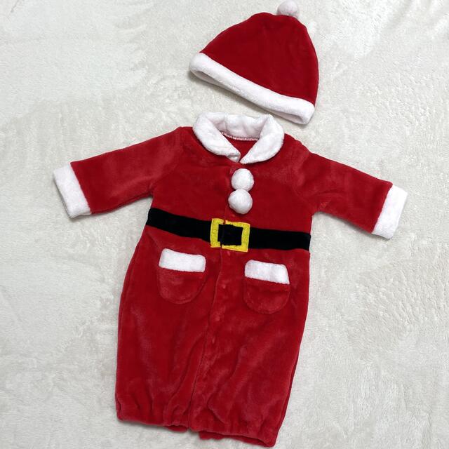 サンタ コスプレ クリスマス ベビー 新生児 ロンパース キッズ/ベビー/マタニティのベビー服(~85cm)(ロンパース)の商品写真