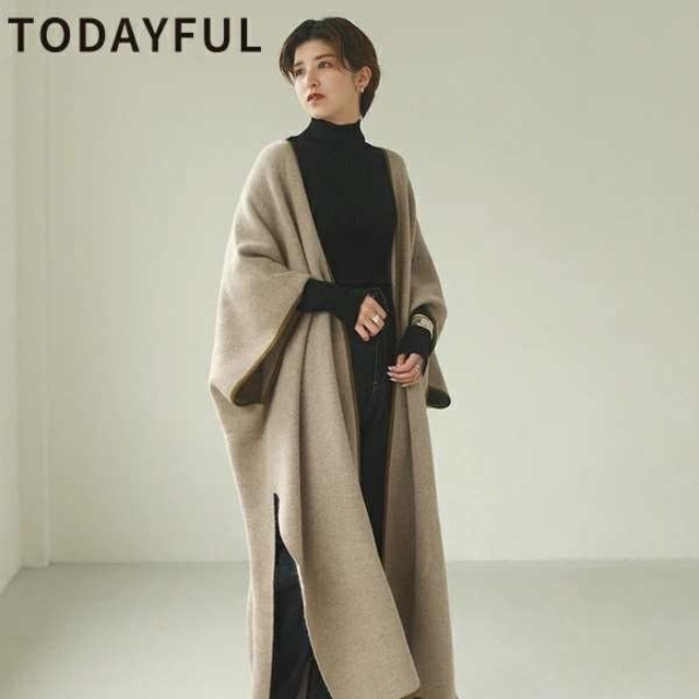 TODAYFUL(トゥデイフル)のTODAYFUL ダブルフェイスニットガウン レディースのジャケット/アウター(ガウンコート)の商品写真