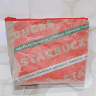 スターバックスコーヒー(Starbucks Coffee)の紙袋リメイクポーチ　スターバックス　クリスマス(ポーチ)