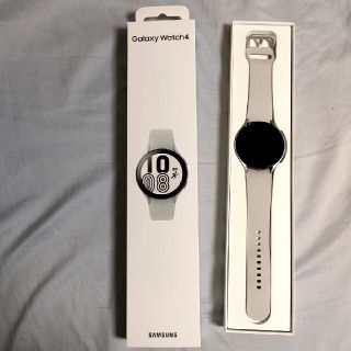 サムスン(SAMSUNG)のGALAXY WATCH 4 44mm シルバー 美品中古(その他)