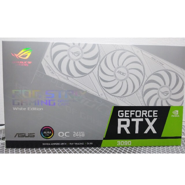 大割引 ASUS - ROG-STRIX-RTX3090-O24G-WHITE ASUS PCパーツ