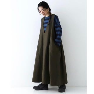 nest robe コットンラミージャンパースカート