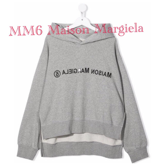 新品 MM6 Maison Margiela プリント ロゴ パーカー L