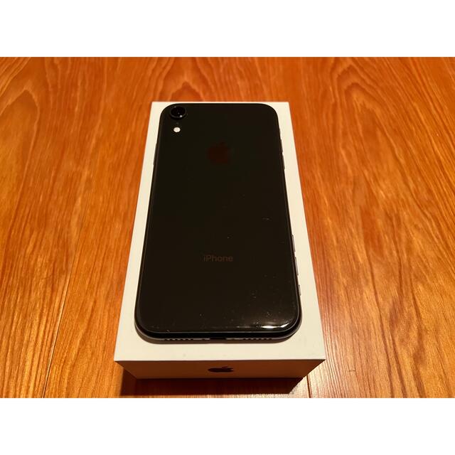 iPhone(アイフォーン)のiPhone XR Black 128 GB SIMフリー スマホ/家電/カメラのスマートフォン/携帯電話(スマートフォン本体)の商品写真