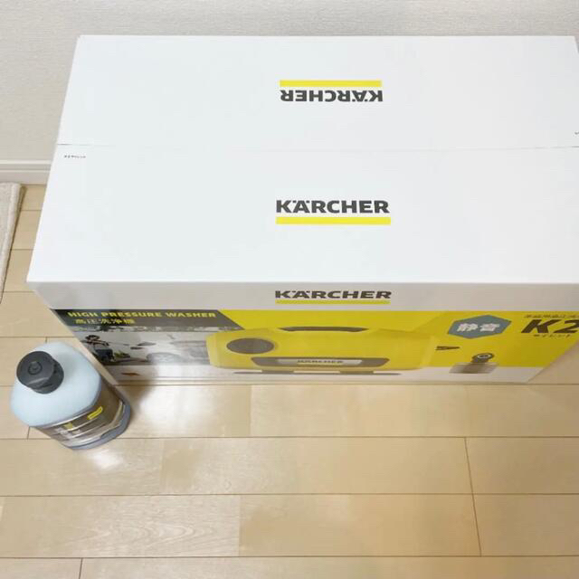 K2(ケーツー)のケルヒャー KARCHER K2サイレント 洗浄剤付 洗車 高圧洗浄機  自動車/バイクの自動車(洗車・リペア用品)の商品写真