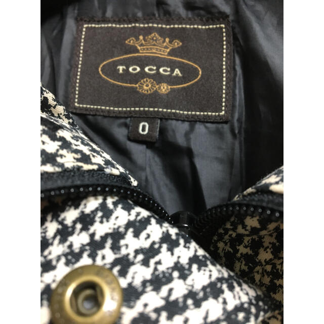 TOCCA(トッカ)の美品 TOCCA トッカ CLAIRE ダウンコート 0 千鳥格子 Sサイズ レディースのジャケット/アウター(ダウンコート)の商品写真