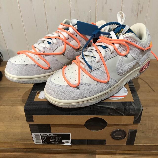 off-white nike  dunk 限定オファー　lot19  30cm