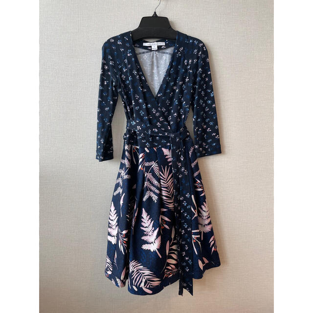 Diane von Furstenberg フレアラップドレス サイズ0 - ひざ丈ワンピース