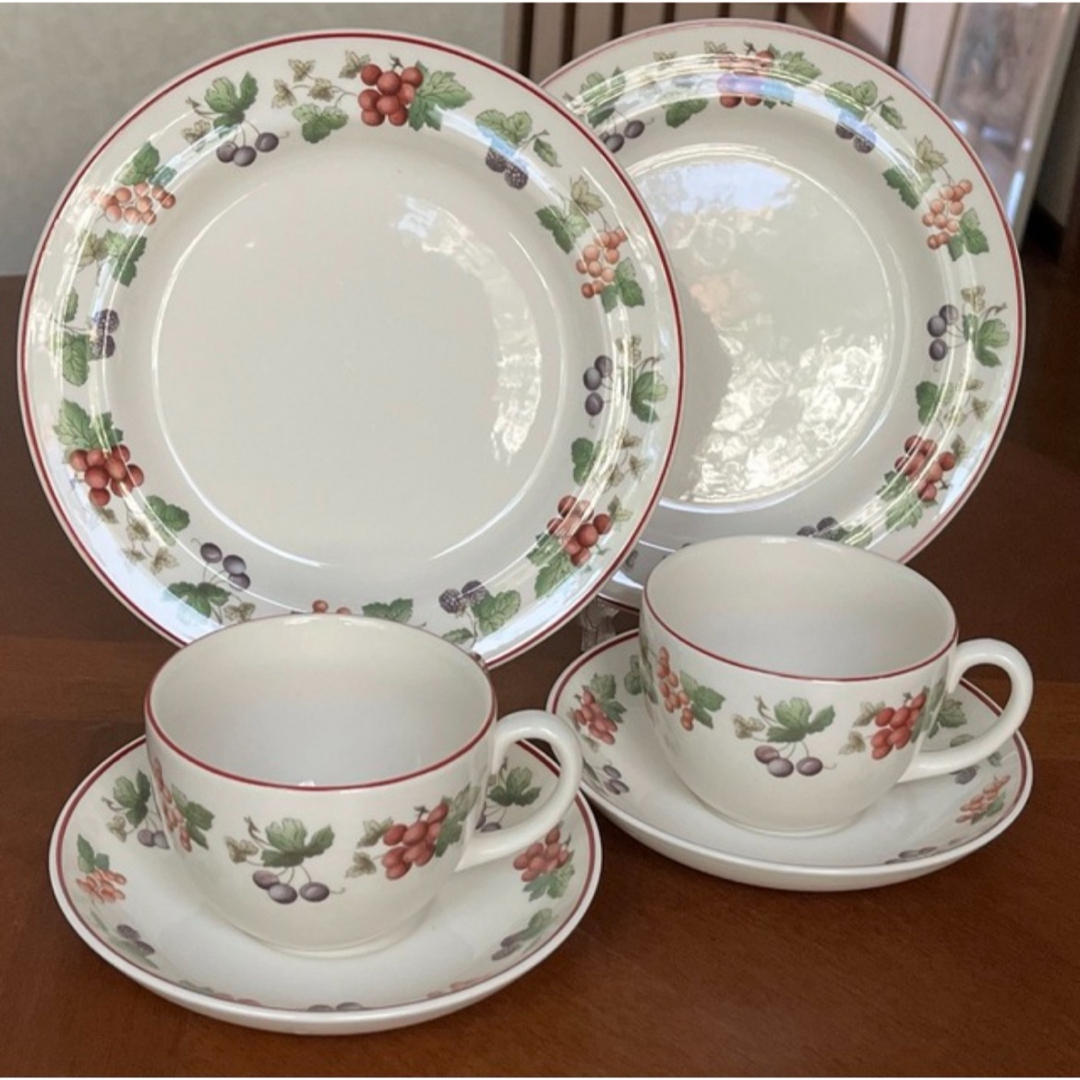 WEDGWOOD - 【黒壺美品】ウェッジウッド☆プロバンス☆トリオ ペアの