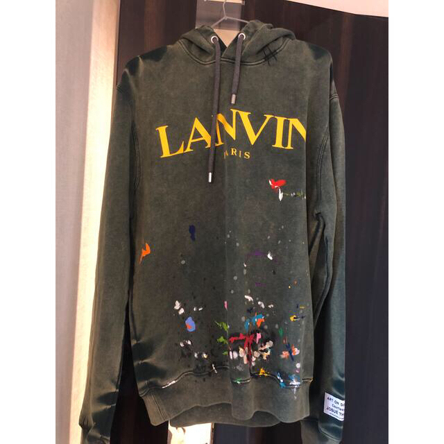 GALLERY DEPT X LANVIN パーカー　Lサイズ　グリーンメンズ