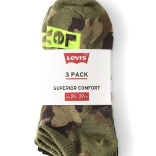 リーバイス(Levi's)のLevi's (リーバイス)メンズ3Pソックス 　25～27cm　未使用(ソックス)