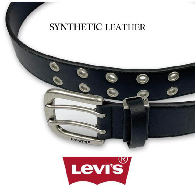 Levi's(リーバイス)の【新品】Levis リーバイス ダブルピン デザイン ブラック メンズのファッション小物(ベルト)の商品写真