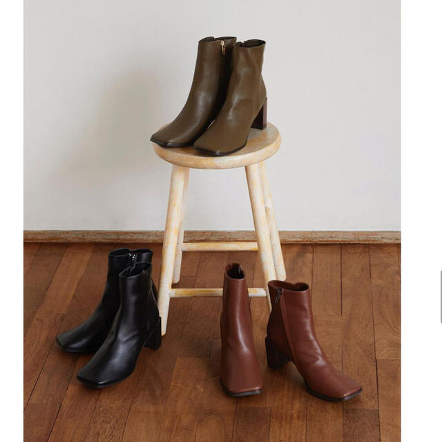 randeboo  square short boots  レディースの靴/シューズ(ブーツ)の商品写真