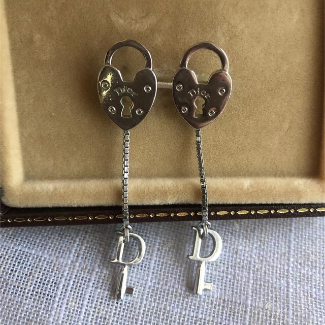 Dior シルバー ピアス 鍵モチーフ