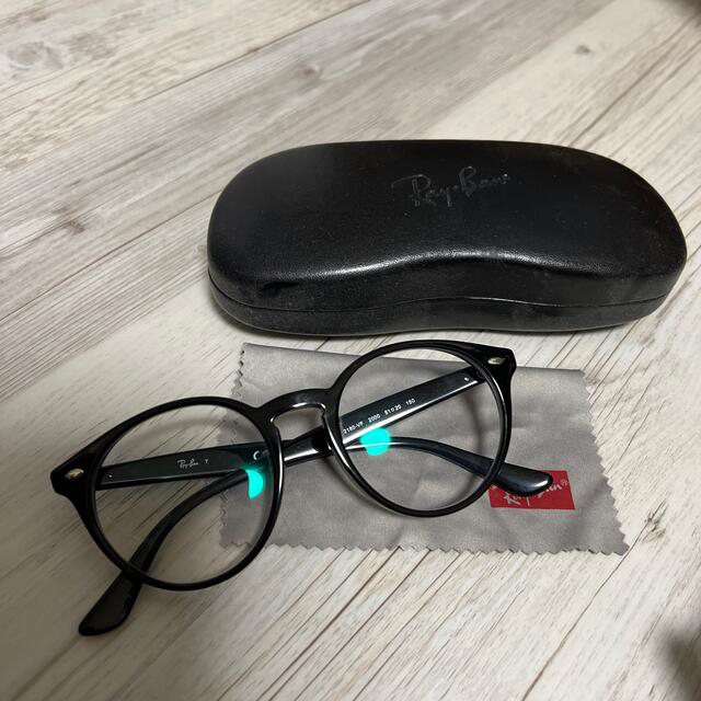 Ray-Ban(レイバン)のレイバン　丸眼鏡　黒フレーム メンズのファッション小物(サングラス/メガネ)の商品写真