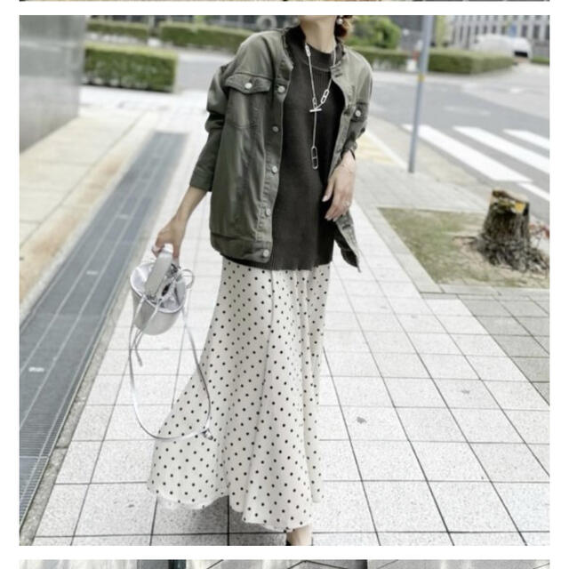 美品♡baybee♡dot flare skirt(beige)