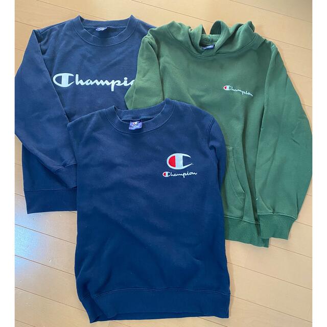 Champion(チャンピオン)のchampionトレーナー150サイズ3枚セット キッズ/ベビー/マタニティのキッズ服男の子用(90cm~)(Tシャツ/カットソー)の商品写真