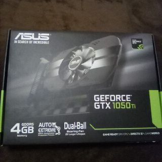 エイスース(ASUS)の未使用 GTX1050Ti ASUS PH-GTX1050TI-4G(PCパーツ)