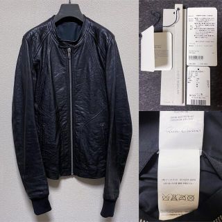 リックオウエンス(Rick Owens)のrick owens リックオウエンス　レザー　ジャケット　インターシャ　XS(レザージャケット)