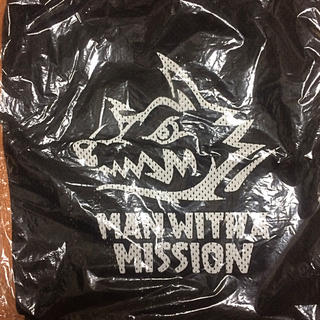 マンウィズアミッション(MAN WITH A MISSION)のMAN WITH A MISSIONメッシュバッグ【黒】未使用新品(ミュージシャン)