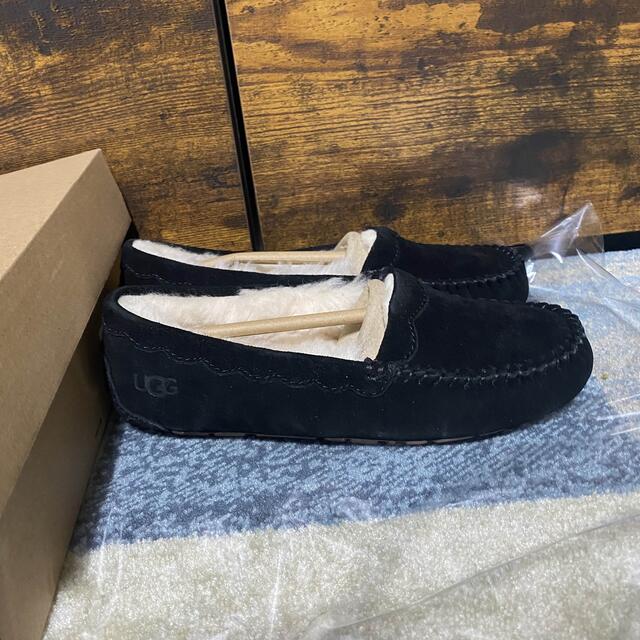 UGG 新品未使用ファーモカシン 黒 23センチ - スリッポン/モカシン UGG 未使用 モカシン 黒