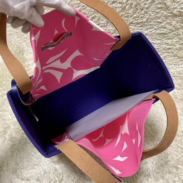 Marni(マルニ)の保存袋付き✨美品　マルニ トートバッグ ポーチ付 キャンバス 花柄 ピンク レディースのバッグ(トートバッグ)の商品写真