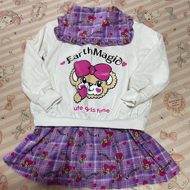 EARTHMAGIC(アースマジック)のアースマジック  セーラーワンピ　120 キッズ/ベビー/マタニティのキッズ服女の子用(90cm~)(ワンピース)の商品写真