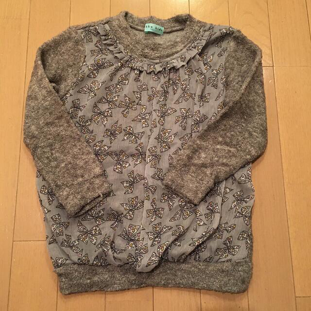 hakka kids(ハッカキッズ)のハッカキッズ　女の子　長袖　120 キッズ/ベビー/マタニティのキッズ服女の子用(90cm~)(ニット)の商品写真