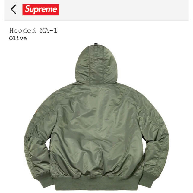 Supreme MA1. XL オリーブ