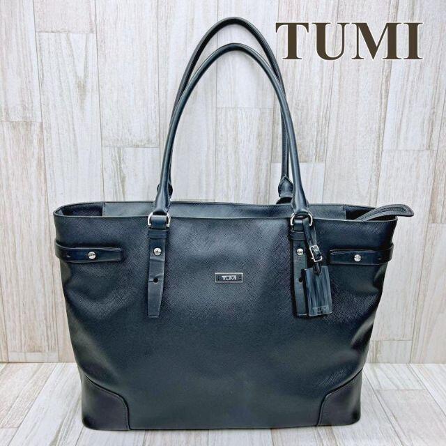 TUMI(トゥミ)のトゥミ TUMI トートバッグ ショルダーバッグ A4OK ブラック レザー メンズのバッグ(トートバッグ)の商品写真