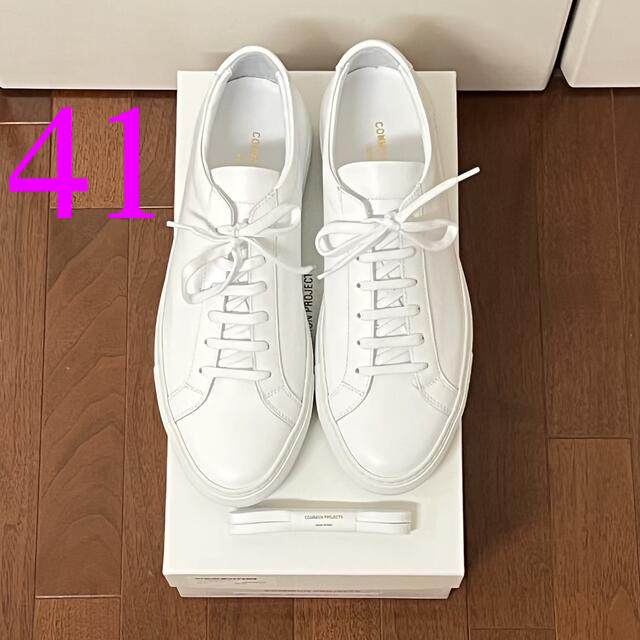 COMMON PROJECTS(コモンプロジェクト)の新品　コモンプロジェクト　COMMON PROJECTS  アキレス　41 白 メンズの靴/シューズ(スニーカー)の商品写真