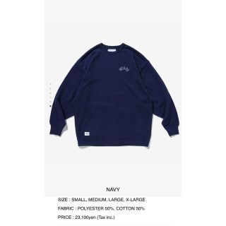 ダブルタップス(W)taps)の21AW WTAPS CLUB LARGE NAVY(Tシャツ/カットソー(七分/長袖))