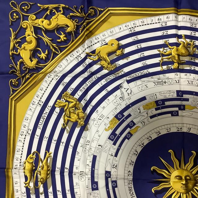 レディースHERMES（エルメス）スカーフ　カレ90占星術柄